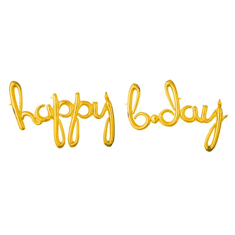 Happy Birthday Balloon Banner